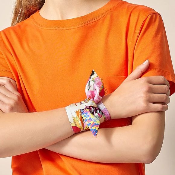 SUPER RARE 2022 version Hermes marble silk twilly with bees - Picture 5 of 6